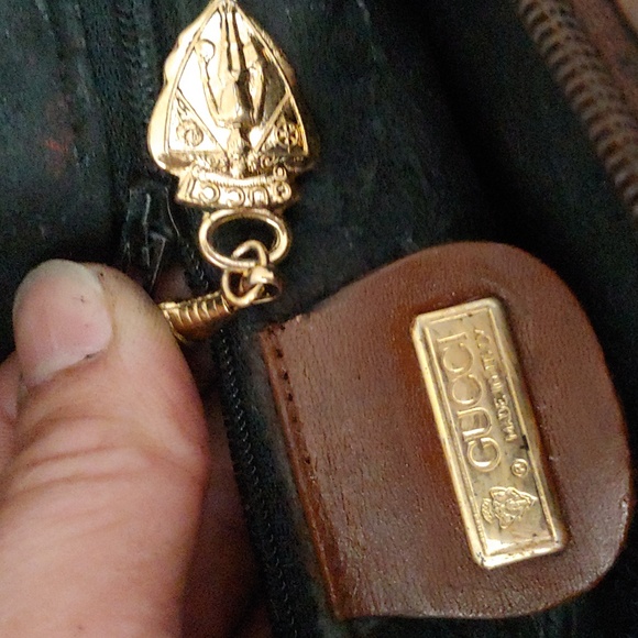 Authentic Vintage Gucci Interlocking GG Monogram Micro Guccissima Round Circle - Picture 8 of 9